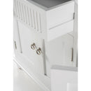 NovaSolo Skansen Kitchen Hutch Cabinet with 5 Doors 3 Drawers in Classic White BCA614