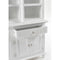 NovaSolo Skansen Kitchen Hutch Cabinet with 5 Doors 3 Drawers in Classic White BCA614