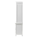 NovaSolo Skansen Kitchen Hutch Cabinet with 5 Doors 3 Drawers in Classic White BCA614