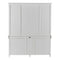 NovaSolo Skansen Kitchen Hutch Cabinet with 5 Doors 3 Drawers in Classic White BCA614