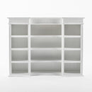 NovaSolo Skansen Kitchen Hutch Cabinet with 5 Doors 3 Drawers in Classic White BCA614