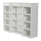 NovaSolo Skansen Kitchen Hutch Cabinet with 5 Doors 3 Drawers in Classic White BCA614