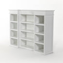 NovaSolo Skansen Kitchen Hutch Cabinet with 5 Doors 3 Drawers in Classic White BCA614