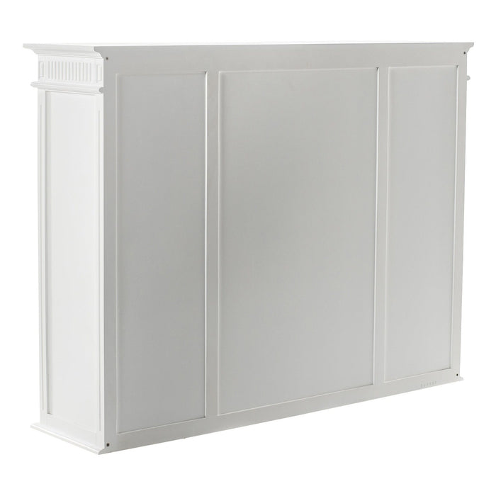 NovaSolo Skansen Kitchen Hutch Cabinet with 5 Doors 3 Drawers in Classic White BCA614