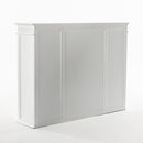 NovaSolo Skansen Kitchen Hutch Cabinet with 5 Doors 3 Drawers in Classic White BCA614