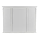 NovaSolo Skansen Kitchen Hutch Cabinet with 5 Doors 3 Drawers in Classic White BCA614