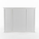 NovaSolo Skansen Kitchen Hutch Cabinet with 5 Doors 3 Drawers in Classic White BCA614