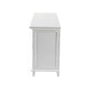 NovaSolo Skansen Kitchen Hutch Cabinet with 5 Doors 3 Drawers in Classic White BCA614