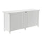 NovaSolo Skansen Kitchen Hutch Cabinet with 5 Doors 3 Drawers in Classic White BCA614