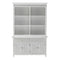 NovaSolo Skansen Hutch Unit with 6 Shelves in Classic White BCA615