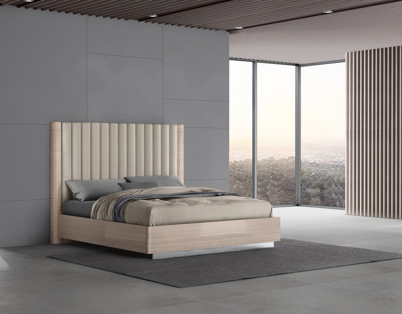 Whiteline Modern Living Waves King Bed BK1753