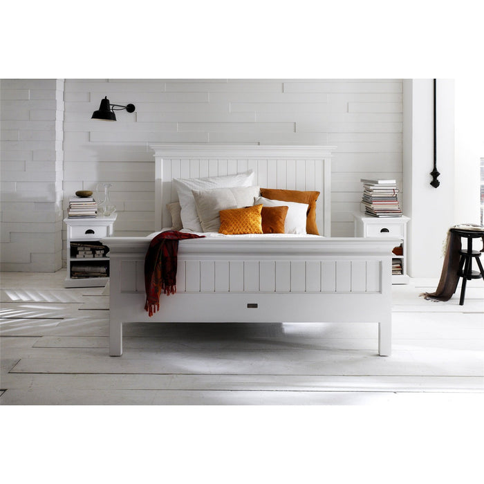 NovaSolo Halifax King Size Bed White BKU001