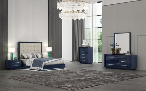 Whiteline Modern Living Alexander Queen Bed BQ1937