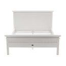 NovaSolo Halifax Queen Size Bed White BQU001