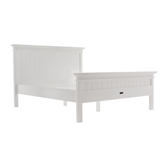 NovaSolo Halifax Queen Size Bed White BQU001