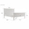 NovaSolo Halifax Queen Size Bed White BQU001