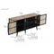 NovaSolo Nordic Rattan TV Dresser 3 Doors Natural Boat Wood BW RT 19052