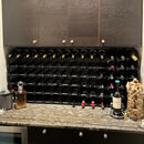 KingsBottle Custom Built Black Onyx Finish Wine Rack | Pre-Assembled WRTB-CS0101-PA