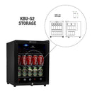 KingsBottle 45 Can Compressor Mini Bar Fridge KBU52BP