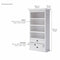 NovaSolo Halifax Bookcase White CA580