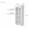 NovaSolo Halifax Double Vitrine White CA595