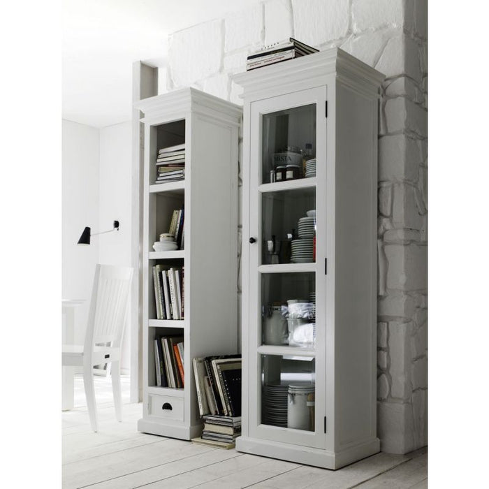 NovaSolo Halifax Bookshelf with Drawer White CA601