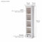 NovaSolo Halifax Bookshelf with Drawer White CA601