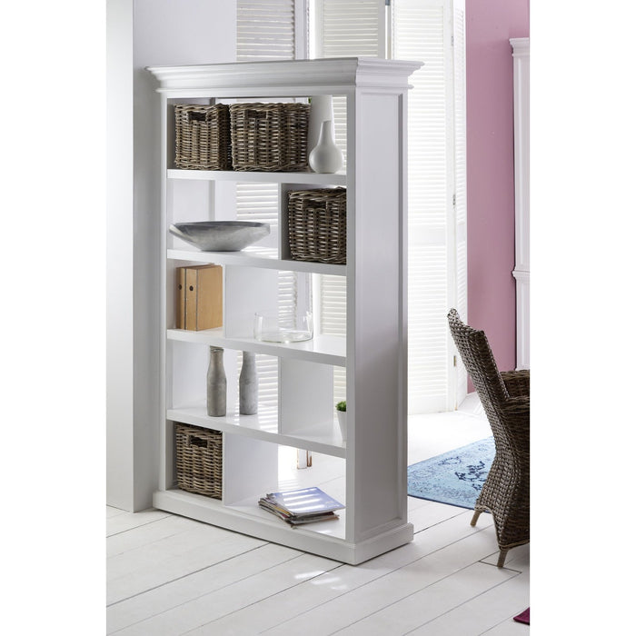 NovaSolo Halifax Room Divider with Basket Set White CA603