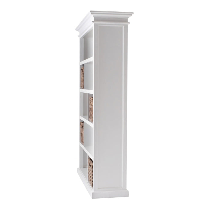 NovaSolo Halifax Room Divider with Basket Set White CA603