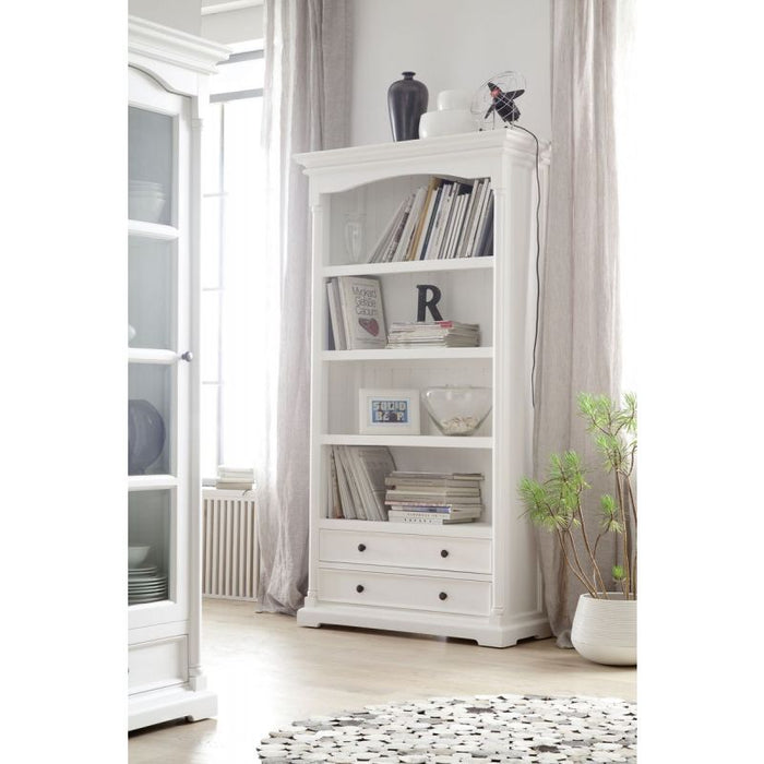 NovaSolo Provence Bookcase in Classic White Finish CA607