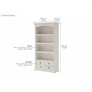 NovaSolo Provence Bookcase in Classic White Finish CA607