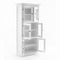 NovaSolo Halifax 3 Level Pantry Storage Cabinet White CA610