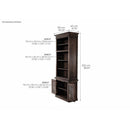 NovaSolo Halifax Mindi Single-Bay Hutch Unit Black Wash CA612BW