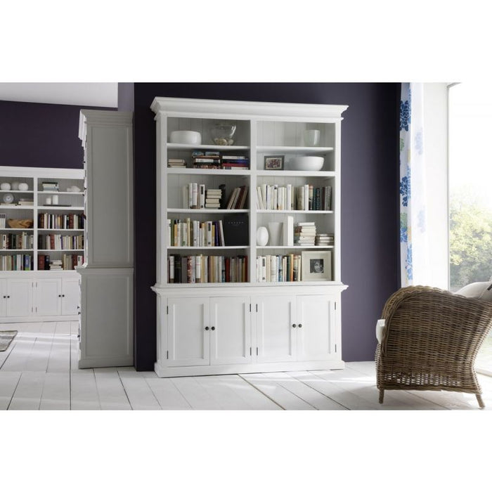 NovaSolo Halifax Double-Bay Hutch Unit White CA613