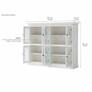 NovaSolo Halifax Pantry 8 Doors White CA615