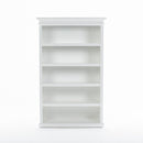 NovaSolo Halifax Bookcase with 5 Shelves in Classic White CA634