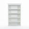 NovaSolo Halifax Bookcase with 5 Shelves in Classic White CA634