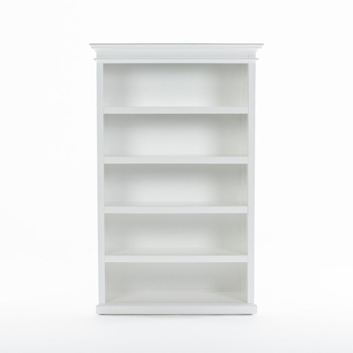 NovaSolo Halifax Bookcase with 5 Shelves in Classic White CA634