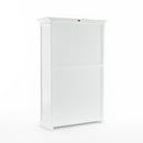 NovaSolo Halifax Bookcase with 5 Shelves in Classic White CA634