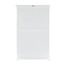 NovaSolo Halifax Bookcase with 5 Shelves in Classic White CA634