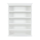 NovaSolo Halifax Bookcase with 5 Shelves in Classic White CA635