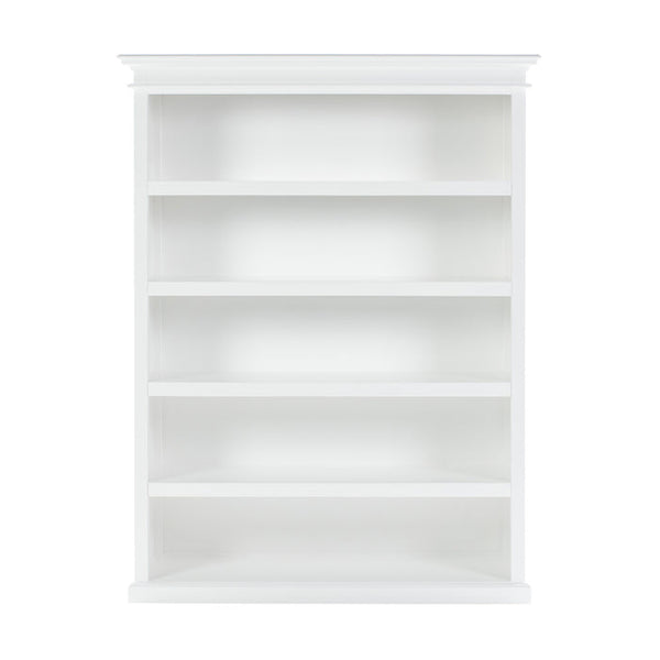 NovaSolo Halifax Bookcase with 5 Shelves in Classic White CA635