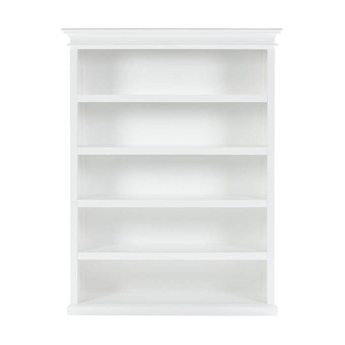 NovaSolo Halifax Bookcase with 5 Shelves in Classic White CA635