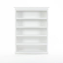 NovaSolo Halifax Bookcase with 5 Shelves in Classic White CA635