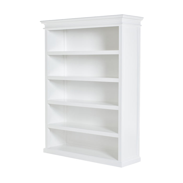 NovaSolo Halifax Bookcase with 5 Shelves in Classic White CA635