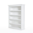 NovaSolo Halifax Bookcase with 5 Shelves in Classic White CA635