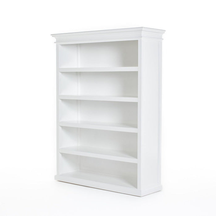 NovaSolo Halifax Bookcase with 5 Shelves in Classic White CA635