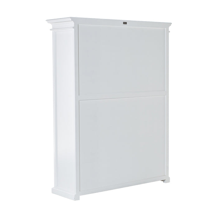 NovaSolo Halifax Bookcase with 5 Shelves in Classic White CA635