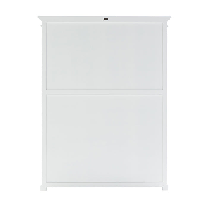 NovaSolo Halifax Bookcase with 5 Shelves in Classic White CA635