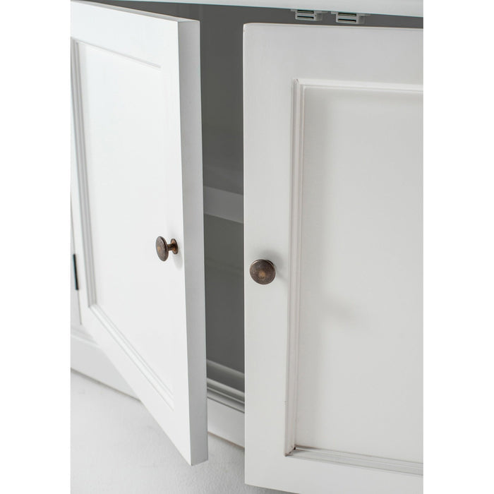 NovaSolo Halifax Single-Bay Hutch Cabinet In Classic White CA636